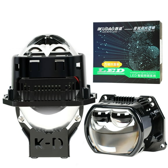 3.0 inch Square Bi LED Projector Lens 6000K 146W Hyperboloid Bright Headlight Retrofit