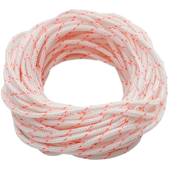 3.0 mm x 10 m Recoil Starter Rope Pull Cord Nylon Replacement, Red