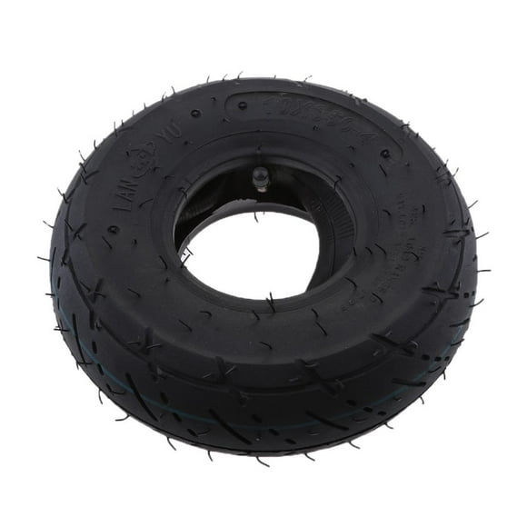 3.00-4 Inner Tube for ATV Quad/ 2-stroke Go Kart, Replace Mobility Scooter Rubber Tire and Tire Tube, Wear-resistance, Black