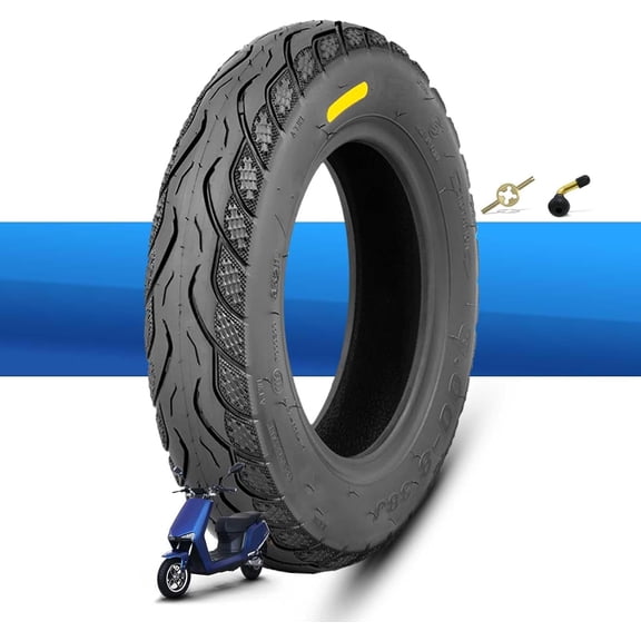 3.00-8 Scooter Tire | 3.00x8 Wheelchair Tires | Scooter Tubeless Street Tire Front or Rear fits on 8 Inch Rim | Prevent Punctures & Prevent Sideslips for Scooter Replacement Tires | 4 P.R. 38J