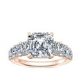 thumbnail image 1 of 3.00 Carat Asscher Cut Moissanite Diamond (D/VVS1) Stunning Engagement Ring for Girls Solid 18K Rose Gold Size 3 by Diamond-Capitals, 1 of 8