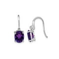 thumbnail image 1 of 3.00 Carat (Ctw) Amethyst Drop Dangle Earrings in Sterling Silver, 1 of 6