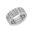 thumbnail image 1 of 3.00 Carat Excellent Baguette Cut Natural Diamond Beautiful Eternity Band for Girls Solid 18K White Gold Size 11.5, 1 of 7