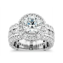 3.00 Carat Genuine Round Cut Natural Diamond (F-G/VS1) Solitiare Wedding Ring For Girl Solid 950 Platinum Size 7 by Diamond-Capitals