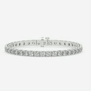 LABGEMX 3.00 Carat Lab Grown Diamond Tennis Bracelet, 7 inch Diamond Tennis Bracelet, 14K White Gold Lab Grown Diamond Tennis Bracelet, Luxurious and Bright