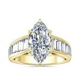 thumbnail image 1 of 3.00 Carat Marquise Cut Moissanite Luxurious Ring for Wedding Gift in Solid 14K Yellow Gold Size 7 by Diamond-Capitals, 1 of 8