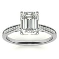 thumbnail image 1 of 3.00 Cts Octagon Moissanite Solitaire Engagement Ring for Women 18K White Gold Plated Bridal Wedding Ring 925 Sterling Silver Ring Gift for Her, 1 of 6