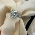 thumbnail image 1 of 3.00Ct Cushion-Cut Certified Moissanite Solitaire Engagement Ring sterling sliver, 1 of 1
