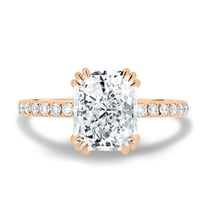 3.00Ct Elongated Cushion Cut Moissanite Solitaire Engagement Ring ...