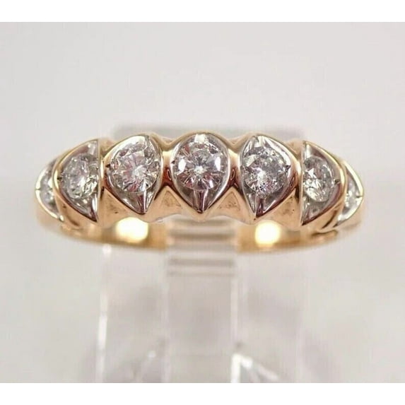 3.00Ct Round Cut Lab Created Diamond Anniversary Ring 14k Yellow Gold Plated