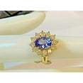 thumbnail image 1 of 3.02Ctw Natural Tanzanite And Diamonds Ring Women's Ring in 14k Yellow Gold, 1 of 4