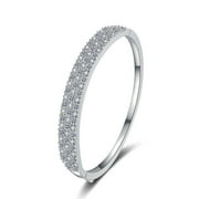 3.03cttw Moissanite Diamond Bracelets for Women 6inch D Color VVS1 Moissanite Bracelets S925 Sterling Silver Womens Bangle Bracelets with Certificate