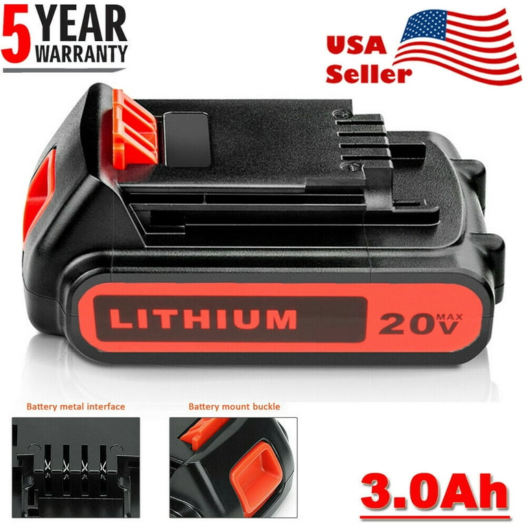 Black & Decker Lbxr20 Battery Lithium Ion 20V Max