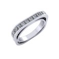 thumbnail image 1 of 3.0Ct Princess Cut Natural Diamond Euro Style Square Anniversary Wedding Eternity Band Ring 14k Gold I SI2, 1 of 3