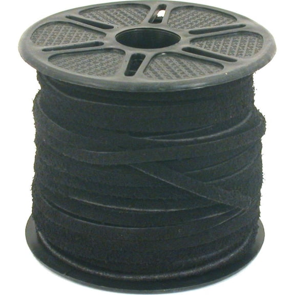 3.0MM Split Suede Leather Lace Black 25 Yard Spool 42669