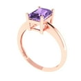 thumbnail image 1 of 3.0ct Round Cut Blue Natural Sky Blue Topaz 18k Pink Rose Gold Engraving Statement Bridal Wedding Solitaire Designer Ring Size 4.5, 1 of 7