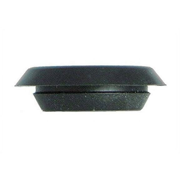 3 1/2" 3.5 inch Flush Mount Black Plastic Body and Sheet Metal Hole Plug Qty 5