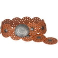 thumbnail image 1 of 3 1/2" (90 mm) Wide Ladies Wide Boho Disc Concho Leather Belt, 1 of 1