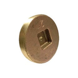 3 1/2 Brass Countersunk Plug 1/4-20 Ta