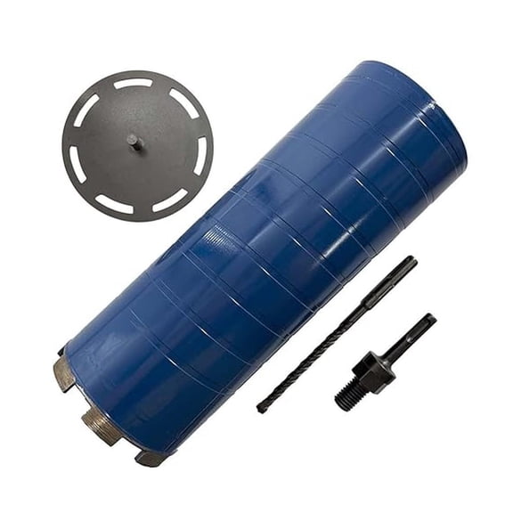 3-1/2" Dry Bit for Brick and Block with SDS Plus Adapter and Collar, 9.5" Drilling Depth
