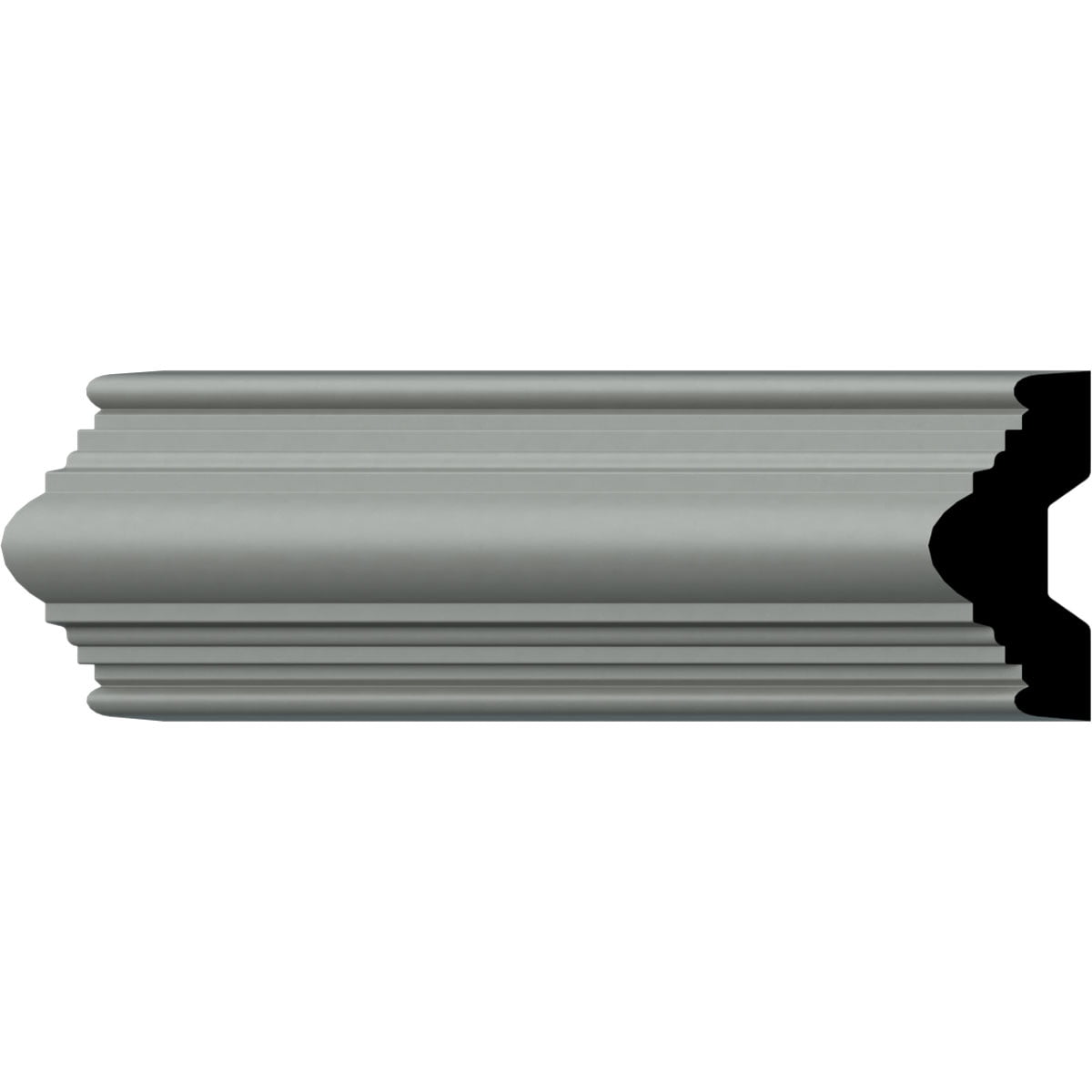 Gray Polyurethane Bedford Panel Moulding 94.5"