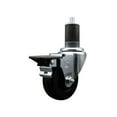 thumbnail image 1 of 3-1/2 Inch Phenolic Swivel 1-5/8 Inch Expanding Stem Caster with Brake SCC, 1 of 2