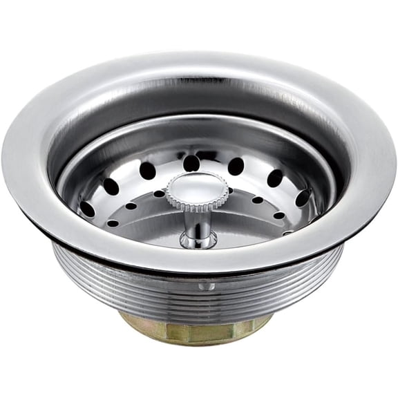 3-1/2 Inch SS Kitchen Sink Drain Strainer and Stopper, Drain Basket, Sink Drain Assembly