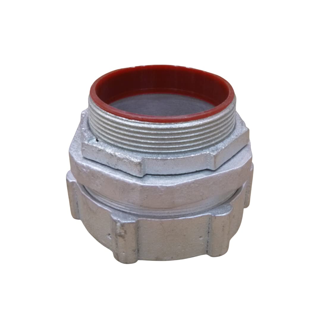 3 1/2" Insulated Malleable Iron Compression Connector Or Fitting For