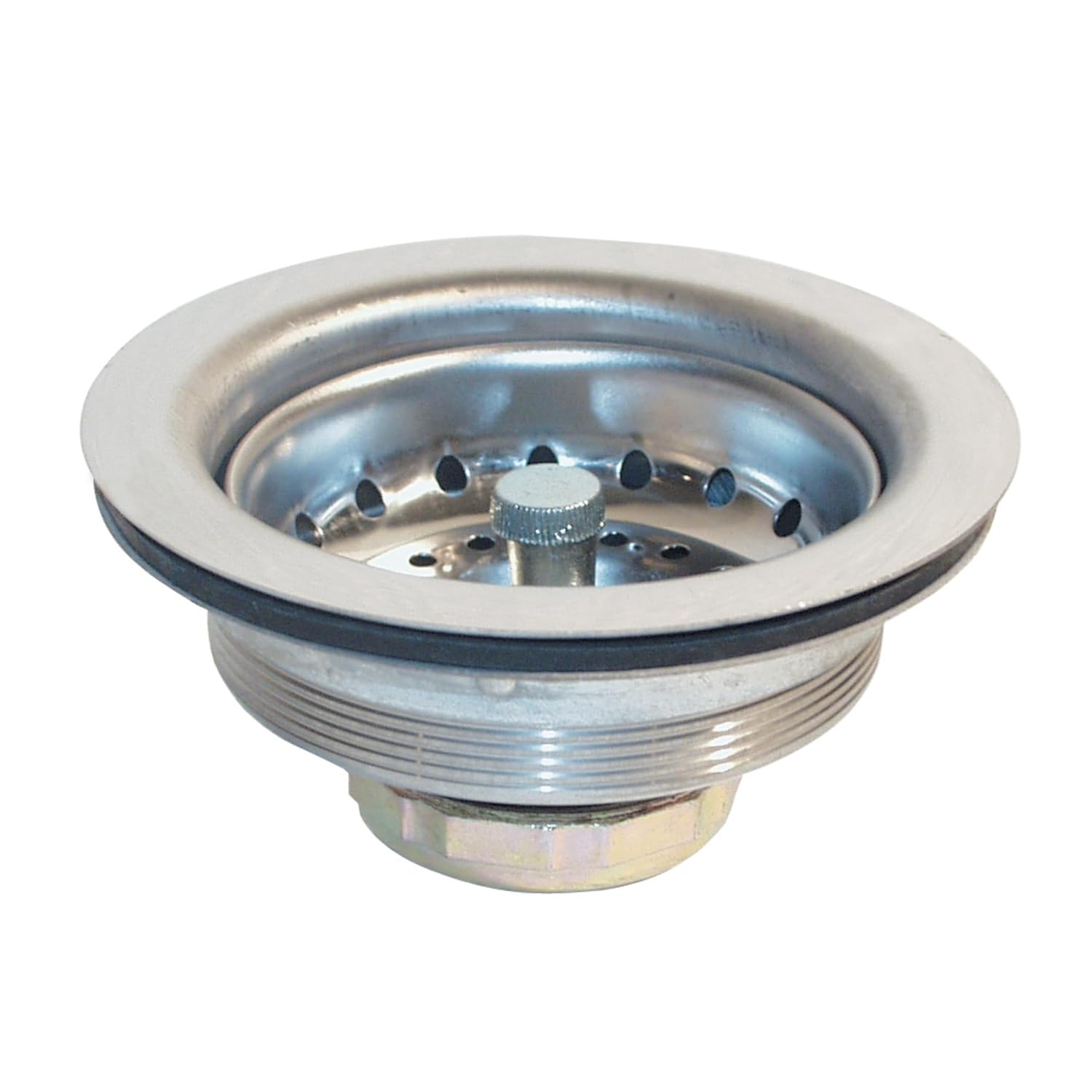 31/2" Kitchen Sink Drain, With Basket, 41/2" Top Dia., 1/2" NPS Male, Includes Locknut