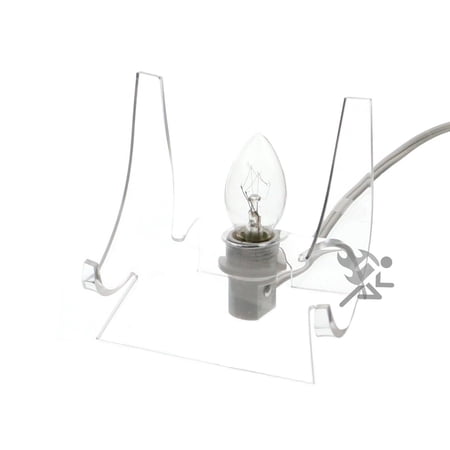3-1/2" Lighted Clear Acrylic Display Stand Easel