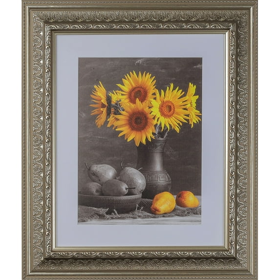 3-1/2" Polystyrene Classic Picture Frame 19x27 Silver by WholesaleArtsFrames-com 104 Series Made In USA