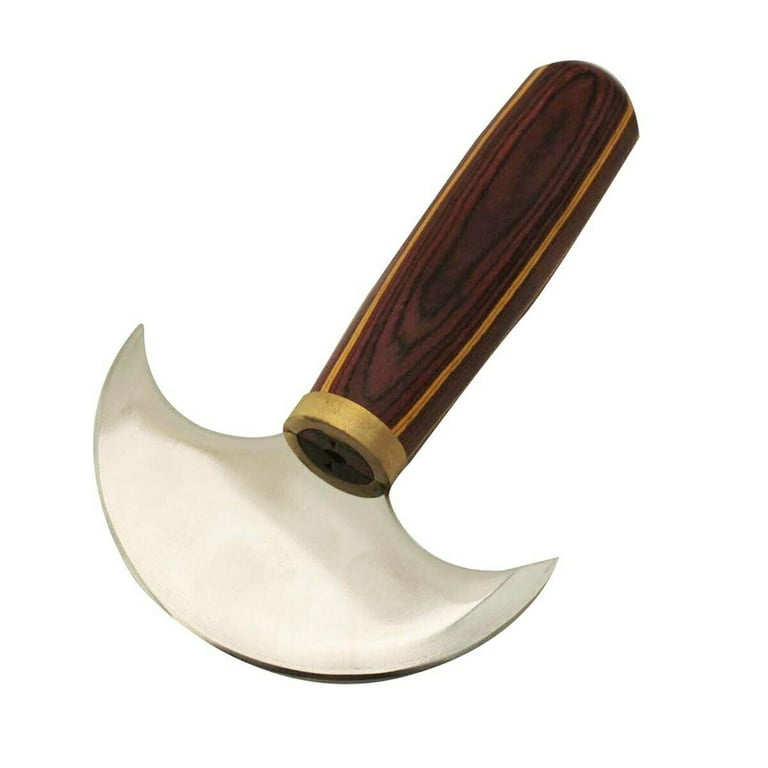 Round Leather Knife. Doubled Edged, Rounded Knife for Leather