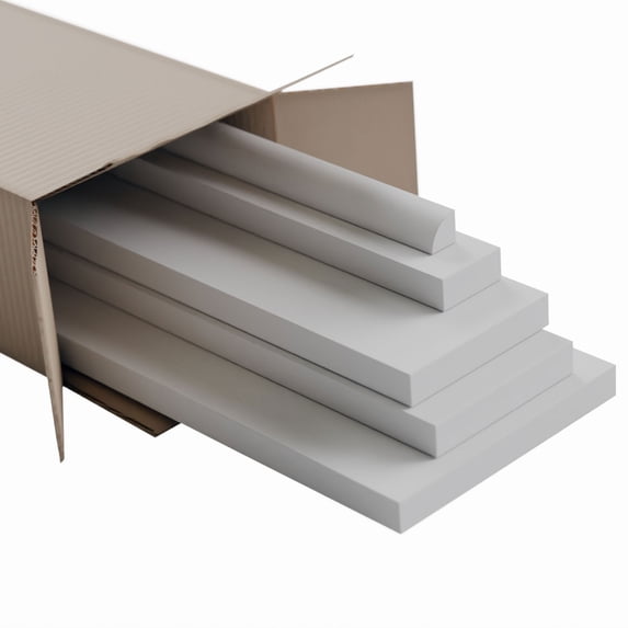 3 1/2" Top Rail & 3 1/2" Bottom Rail Deluxe Wainscot Systems RailPak 8' Length