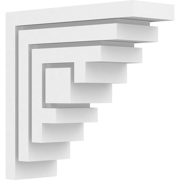 3 1/2"W x 10"D x 10"H Standard Landon Architectural Grade PVC Bracket
