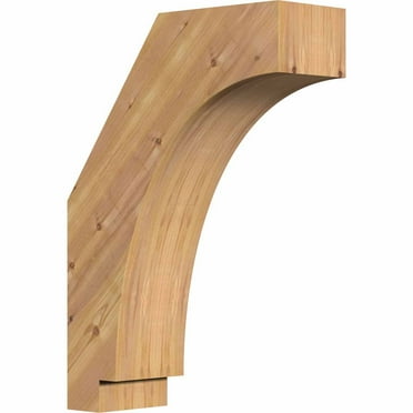 3 1/2"W x 10"D x 14"H Imperial Smooth Brace, Western Red Cedar