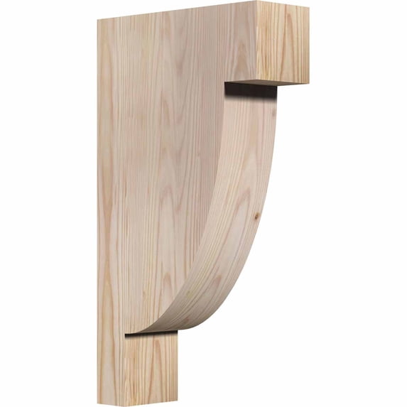 3 1/2"W x 10"D x 18"H Alpine Smooth Corbel, Douglas Fir