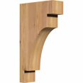 thumbnail image 1 of 3 1/2"W x 10"D x 18"H Mediterranean Smooth Corbel, Western Red Cedar, 1 of 9