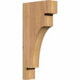thumbnail image 1 of 3 1/2"W x 10"D x 22"H Mediterranean Smooth Corbel, Western Red Cedar, 1 of 9