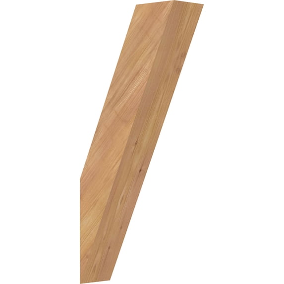 3 1/2"W x 10"D x 22"H Traditional Smooth Knee Brace, Western Red Cedar