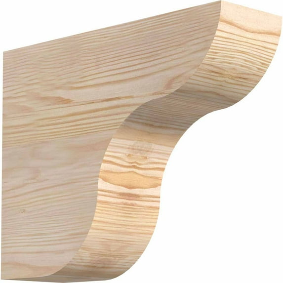 3 1/2"W x 10"H x 12"L Carmel Smooth Rafter Tail, Douglas Fir