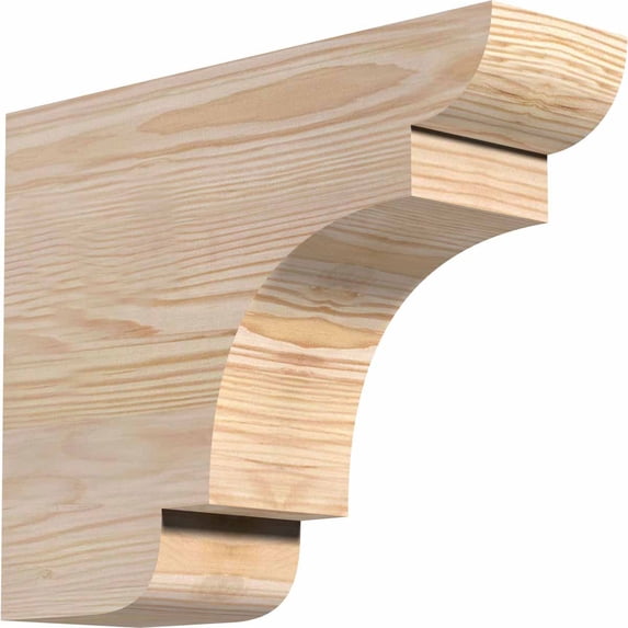 3 1/2"W x 10"H x 12"L New Brighton Smooth Rafter Tail, Douglas Fir