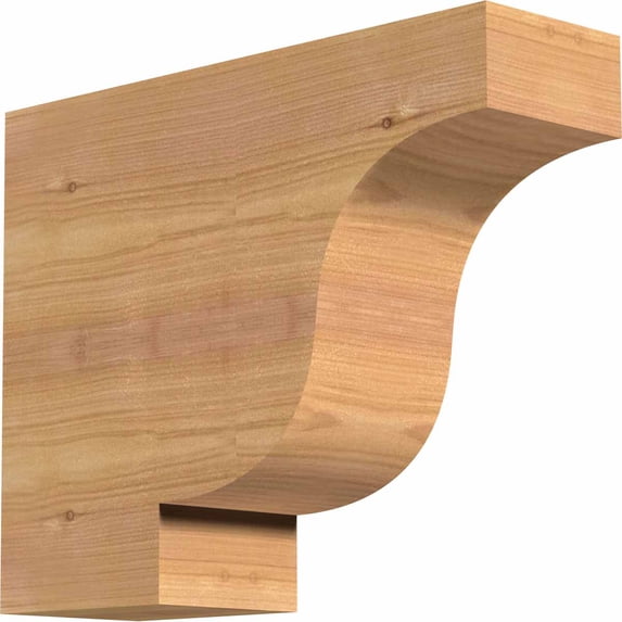 3 1/2"W x 10"H x 12"L Newport Smooth Rafter Tail, Western Red Cedar