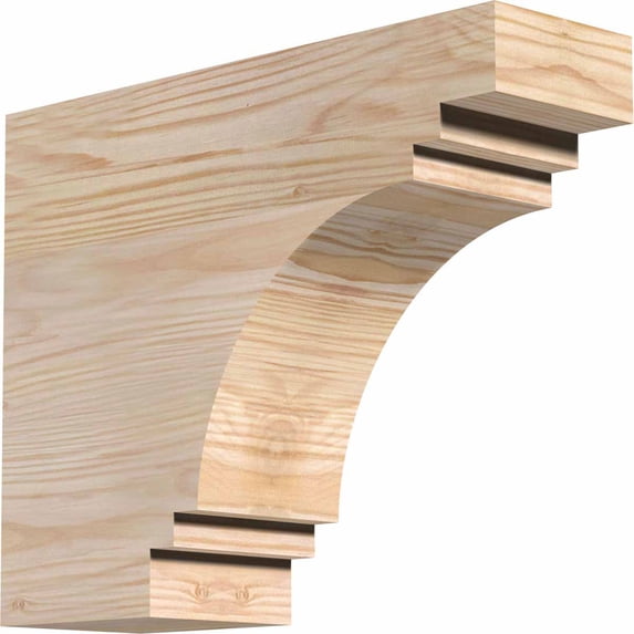 3 1/2"W x 10"H x 12"L Pescadero Smooth Rafter Tail, Douglas Fir