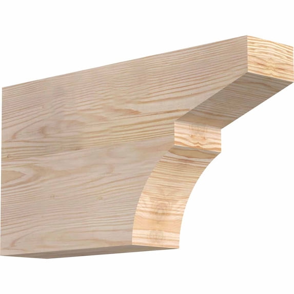 3 1/2"W x 10"H x 18"L Monterey Smooth Rafter Tail, Douglas Fir
