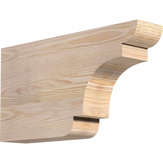 3 1/2"W x 10"H x 18"L New Brighton Smooth Rafter Tail, Douglas Fir