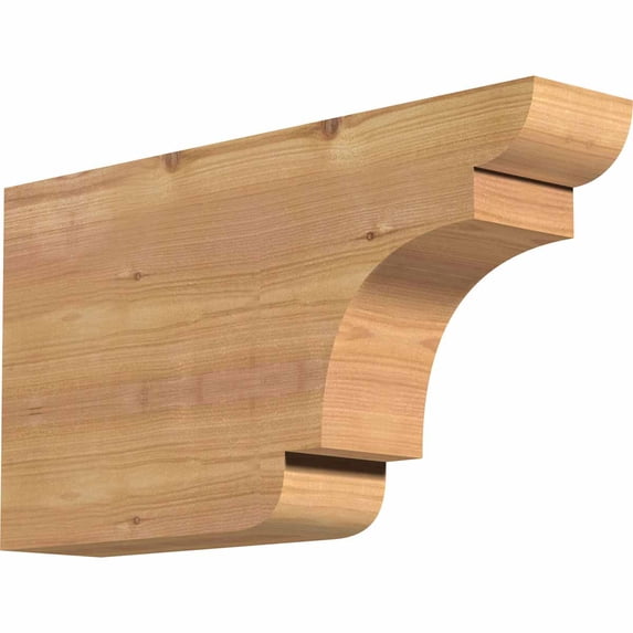 3 1/2"W x 10"H x 18"L New Brighton Smooth Rafter Tail, Western Red Cedar