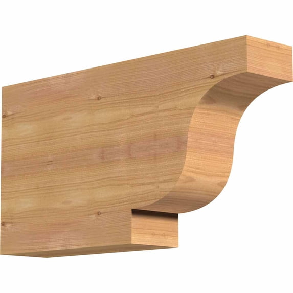 3 1/2"W x 10"H x 18"L Newport Smooth Rafter Tail, Western Red Cedar