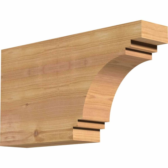 3 1/2"W x 10"H x 18"L Pescadero Smooth Rafter Tail, Western Red Cedar