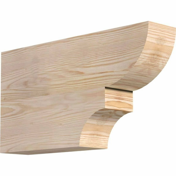 3 1/2"W x 10"H x 18"L Ridgewood Smooth Rafter Tail, Douglas Fir