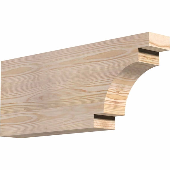 3 1/2"W x 10"H x 24"L Mediterranean Smooth Rafter Tail, Douglas Fir
